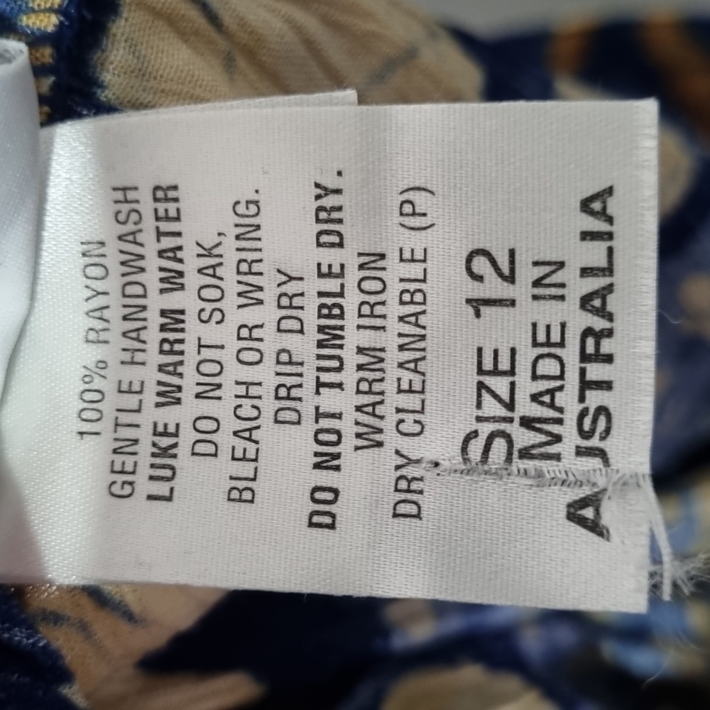 Katies, long skirt, elastic waist, made in Australia, vintage 90's, size 12 - Picture 6 of 6